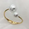 Bangle xialuoke geometrisk oregelbunden metall våren öppen pärla armband för kvinnor europeisk amerikansk retro stil manschett armband smycken