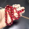 Albashan Red Harts Tasbih Misbaha Prayer Beads Ramadan Gift Muslimska tillbehör Arabiska radbandsmycken Eid Gift Islamiska armband 240412