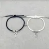 Yiwu Jewelry Mens and Womens Persumed Diamond Diamond incrusté Key Pendant Couple Couple Bracelet Friendship Set