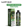 Happ bar jednorazowe Vapes 12000 Vape Puff 12k 15k ekran ekranu Vaper E.