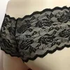 Sexy sokken hete sexy heren kanten ondergoed sissy rooster string naadloos verbetert het zakje bikini -briefs broek heren ondergoed 5 kleuren drop verzending 240416