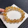 Bracelets de liaison 12 mm Bijoux de bracelet citrine azeztulite naturel pour la femme Fengshii Heurng Wealth Beads Crystal Birthday Lucky Gift 1pcs
