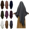 Khimar Muslim Eid Ramadan Abbigliamento islamico Preghiera sopraeleva Scarf Women Hijab One Strayer Gestante coperto di copricapo Burqa Niqab240403