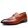 Chaussures habillées crocodile noirs hommes d'hommes oxford en cuir italien formel sapato social masculino mariage 2024