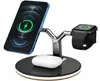 3 MAGSAFE İPhone için 1 Manyetik Kablosuz Şarj Cihazı 15W Hızlı Şarj İstasyonu Samsung Apple Watch AirPods 5344670 için