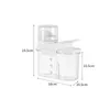 Storage Bottles Laundry Powder Container Multifunctional Transparent Liquid Dispenser For Toilet Room Home Bathroom Kitchen