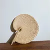 Decorative Figurines 1PCS Palm Leaf Fans Hand Made Fan Rattan Decoration For Wedding Natural Woven Wall Art Decor Farmhouse Ornaments