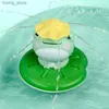 Toys de bain Spray électrique eau flottante rotation grenouille grenoule jeu de douche pour enfants salle de bains pour enfants pour enfants cadeau y240416