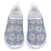 Casual Shoes Yellow Floral Plumeria Flowers Print Loafers Women Sneakers Woman Flats Ladies Slip On For Teenagers Girls 2024 Plus Size