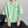 登録/夏のパーソナリティニッチピュアコットン短袖Tシャツメンズルーズ特大TシャツベースDT9636/P25