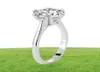 Sterling Silver Product in Love op Single Bell dames039S overdreven grote 2 CT simulatie diamanten ring met twee CT D4846281