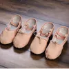 Scarpe da ballo bambini di alta qualità Ballet full gallet bambini vere pelo in pelle pro danza