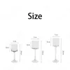 Candle Holders Nordic Modern Tall Glass Holder Classical Simple Dinner Decor Candlestick Wedding Centerpieces For Tables