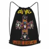 Amplified Guns N Roses APPETIT TOUR TRACKSTRING BACKPACKET NOUVEAU ART PRINT PERSALIS DES Vêtements Sac à dos Sac de sport B0YB #