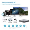 Mini PCS AK7 PC Win10 Linux Intel Celeron N3550 4G RAM 64G ROM Dual WiFi 2.4GADD5.8G RJ45 USB3.0 12V 2.5A Drop Delivery Computers Netw OTZVA