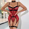 Lingetie erotica Hollow Outless Nexnet Whatwear Women Women Sexy trasparente anello top perizoma esotico set di coppie adulte lingerie 240401