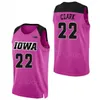 Basketball universitaire Indiana Fever 22 Caitlin Clark Jersey 2024 Final Four 45 Hannah Stualke 20 Kate Martin Sydney Affolter Molly Davis Iowa Hawkeyes Jirt