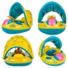 Piscina per bambini galleggianti infantili infantili mobili mobili Accessori per bambini Accessori Sun Shade Baby and Mother Swim Trainer Toy Kids 1-6Y 240411