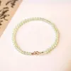 Mini Gemstone Bracelet Grape Jade Natural Tender Green Crystal Girlfriends Gift Girlfriend 240416