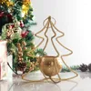 Kandelaars Golden Candlestick Iron Five Pointed Star Christmas Decoration Gift Creative Table