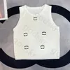 Thin Summer Knit Vest Womens Round Neck Sleeveless Tank Tops Stylish Simple Crop Tops