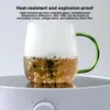 Mokken Clear drinkglazen Cup Creative Dubbele Wand Hoge borosilicaat Glas Mug Coffee Milk Sap Water Drinkware voor thuiskantoor