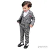 Pakken Gentleman Kinderen Enfant Garcon Mariage Pak Prince Boys Wedding Suit Kinderen Formele Blazer Vestbroek Tuxedo Dress Clothing Set