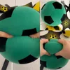 Silent Soccer Ball with Juggle Belt Indoor Sports Practice Silent Ball Foam Ball Size 35 Mute Bouncing Football Sports Toy 240416