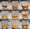 Luxury Luxury classique bouche peinte à la main Real Gol Crystal Ver Verre Whisky Verre Whisky Hidden Gold Bière Verre1102223