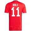 2024 Euro Cup Men Wales Soccer Jersey 9 Johnson 20 James 11 Bale 10 Ramsey 4 Davies Ampadu Wilson Williams Hennessey Gunter Morrell Kitki narodowe Kitki piłkarskie