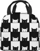 Cat Carto chaton Sac à lunch isolé pour les femmes Réutilisables Boîte à lunch Men Food Consores portables Sacs de refroidisseur Sac Snack Girls 918y # #