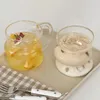 Vinglas i koreansk stil Glass Cup Creative Coffee Heat-resistent Tumbler Drinkware Transparent Juice Milk Mug Hushåll Vatten Vatten