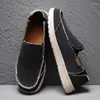 Chaussures décontractées Canvas pour hommes Summer Ultralight mâles MANDEURS SLIP-ON HOURTABLE AFFORTS