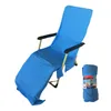 Pillow Beach Chair Cover With Side Pockets Microfiber Chaise Lounge Towel Outdoor Sun Lounger For Garden El Patio