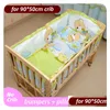 Binari da letto 5 pezzi di cotone cotone lettiera per cuccioli con set di paraurti riempitivi da 90x50 cm CP01S 221208 Delivery Deliping Kids Maternity Safety Gear Otmqr