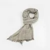 Scialcini Scarpa Scarf Designer Luxury Silenziatore colorato Silenziatore Ruffled Fringe Cotton Scarf Mens Spring Clacocol Shawl Cacocol YG369L2404