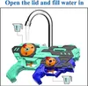 Été 2-en-1 Super Soaker Blaster Squirt Guns Electric Mini Childrens Water Gun Activity Outdoor Pool Toy Fighting Fighting Gift 240403