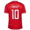 2024-25 Équipe nationale Danemark 23 Hojbjerg Soccer Jersey Man Euro Cup 11 Daramy 3 Vestergaard 17 Kristiansen Eriksen Nelsson Hojlund Damsgaard Kits de chemise de football