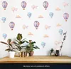 Creative Colorful Air Balloon Wall Sticker for Kids Baby Rooms Decoration PVC Mural Decals Nursery Stickers Home Wallpaper6098455