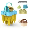 Sable Player Water Fun Beach Castle Bucket Play Servet Toys Sand Scop Enfants Été Toys Sand Toys Box pour enfants Outdoor Family2404