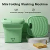 Maskiner Portable Folding Washing Hine med torktumlare hink för klädstrumpor Underkläder Rengöringbricka Mini Small Travel Washing Hine