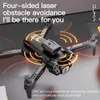 Drony 8K HD P12 Mini Drone Podwójny aparat 4 -stronicowy inteligentny unikanie przeszkody w Aerial Fotografia quadkopter do podróży na świeżym powietrzu 24416