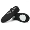 Dance Shoes Ballet For Girls Practice Yoga Dancing Flats Canvas Little Kid Slippers Split Sole