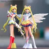 Figury zabawek akcji Nowa kreskówka 23 cm anime żeglarz księżyc tsukino figurka figura skrzydła zabawka tort lalki dekoracja pvc modela dziewcząt zabawka dla dzieci