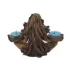 Candlers Goddess of Balance Nature Candlestick Resin Forest Protector Wizard Fairy Statue Ornement Figurine Accessoires Accessoires DÉCOR