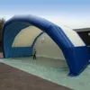 12MWX6MLX5MH (40x20x16.5ft) Ourdoor Event Mobiel Opblaasbaar Stage Dakgigant Blue en Witte Opbuikgoten Stadia Dekken Dome Tunnel Tent te koop