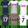 Mężczyźni dzieci 23 24 25 Son Soccer Jerseys 2024 2025 koszulka piłkarska Jersey trzecia Lucas Lloris Romero Perisic Kulausevski Bentancur Kane Richarlison Pedro Porro Player