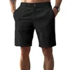 Herr shorts män avslappnad fast färg sommar med fickor mid-rise-dragkedja för streetwear