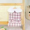 Dog Apparel Pet Jacket Doll Fur Collar Princess Style Lattice- Soft Comfortable Keep Warm Cute Clothes For Outdoor