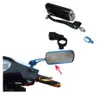 1 PCS Second Version Expanded Motorcycle Bicycle Rearview Mirror Reflector Rectangle Mirror Wide Angle Horizon With Holder4113580